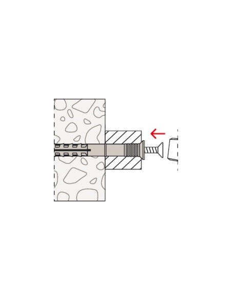 TACO FIJ 06X040MM CLAVO ROSCA FISCHER NYL N-Z PZ 50354 PREMO