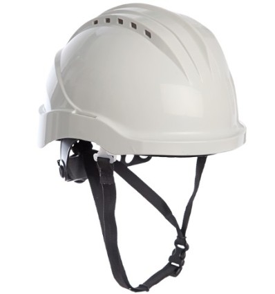 CASCO ALTURA CURRO-V CON BARBOQUEJO BLANCO