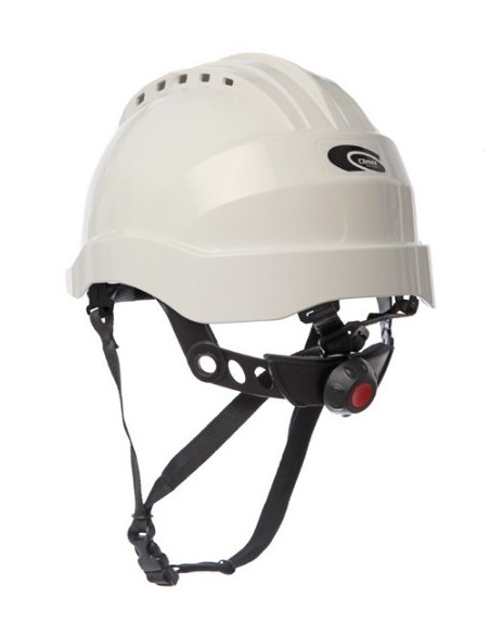 CASCO ALTURA CURRO-V CON BARBOQUEJO BLANCO
