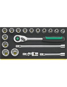 BANDEJA TCS CON JUEGO DE HERRAMIENTAS DE MANO 1/2" TCS 52/14/4QR