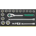 BANDEJA TCS CON JUEGO DE HERRAMIENTAS DE MANO 1/2" TCS 52/14/4QR