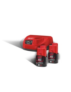 KIT CARGADOR C12C + 2 BAT 12V 2.0 AH M12NRG-202