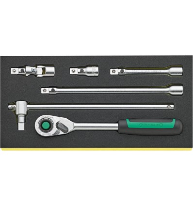 BANDEJA TCS CON JUEGO DE HERRAMIENTAS DE MANO 1/2" TCS 1/2" 512/6 QR
