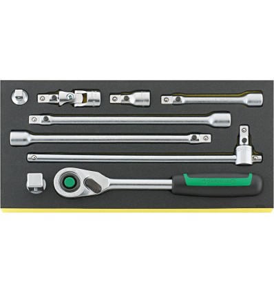 BANDEJA TCS CON JUEGO DE HERRAMIENTAS DE MANO 1/2" TCS 1/2" 512/9 QR