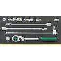 BANDEJA TCS CON JUEGO DE HERRAMIENTAS DE MANO 1/2" TCS 1/2" 512/9 QR