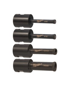 JUEGO BROCAS DIAMOND 4 PIEZAS 6/8/10/14 MM PARA AMOLADORAS