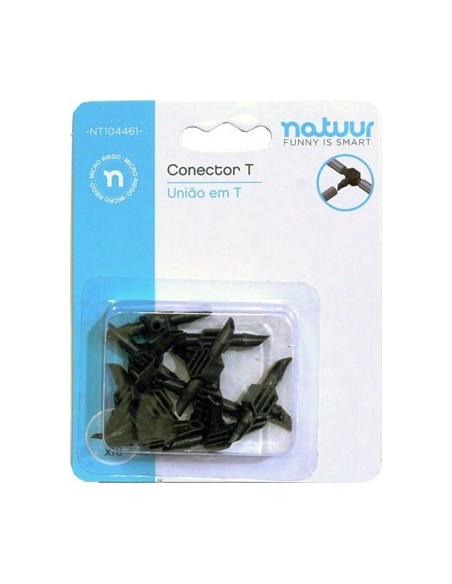 CONECTOR MICRO RIEGO 4MM GOTERO NATUUR NE NT104462 10 PZ