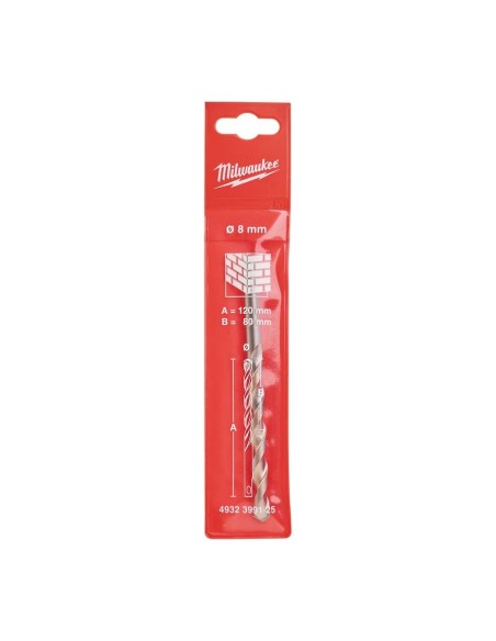 BROCA PILOTO TCT 8X120 MM PARA CORONA PERFORADORA