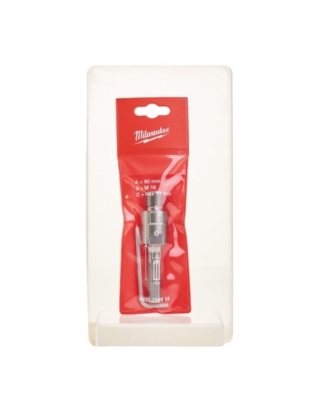 HUSILLO HEX 90MM PARA CORONA PERFORADORA CON TORNILLO DIN 913 M6X8