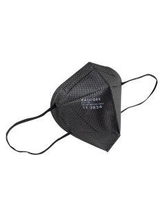 MASCARILLA DESECHABLE PLEGABLE FFP2 NEGRA (ENVASADA INDIVIDUAL)