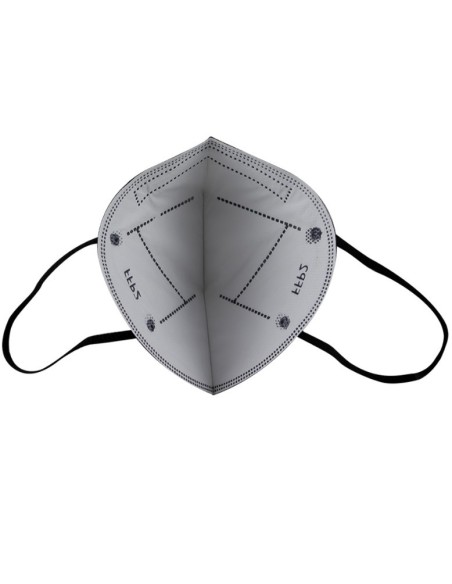 MASCARILLA DESECHABLE PLEGABLE FFP2 NEGRA (ENVASADA INDIVIDUAL)