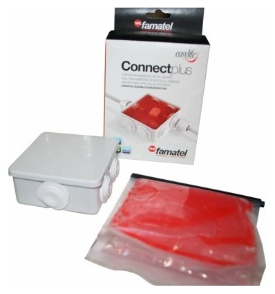 CAJA ELEC EMPALME 80X80 ESTANCA GEL MAX.INTENS. FAMAT