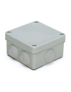 CAJA ESTANCA 100X100X55 CON CONOS 3011 GRIS