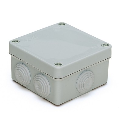 CAJA ESTANCA 100X100X55 CON CONOS 3011 GRIS