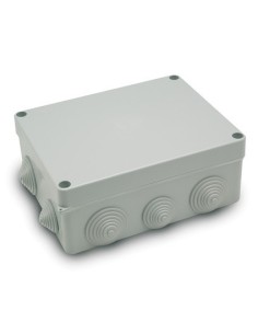 CAJA ESTANCA 220X170X85 CON CONOS 3014 GRIS