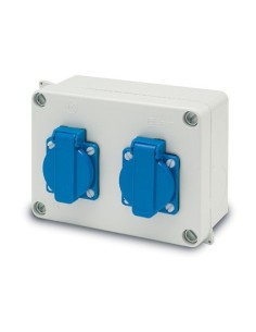 CAJA ESTANCA 2 TOMAS 2P+TT LATERAL