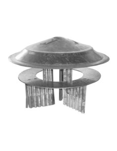 SOMBRERETE TUBO ESTUFA 080 A 150 MM AC GALV THECA