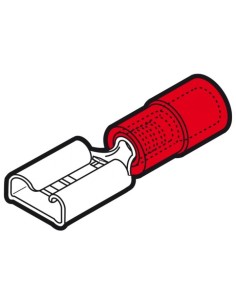 CONECTOR HEMBRA RF-F608 ROJO 0.25-1.5 (100 UD)