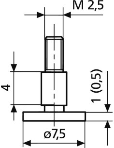 CALIBRE DE MEDICION PARA PLATO 7.5X1.0 MM