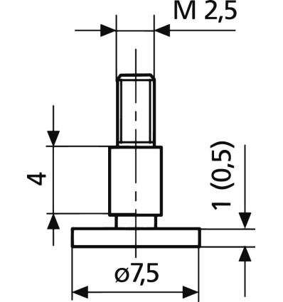 CALIBRE DE MEDICION PARA PLATO 7.5X1.0 MM