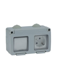 INTERRUPTOR ELEC 10AMP-250V ESTANCO CONM. ENCHUFE IP55 FAMAT