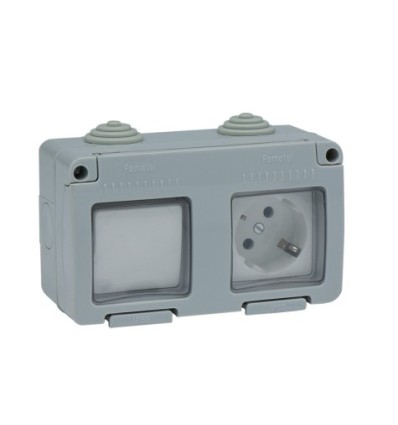 INTERRUPTOR ELEC 10AMP-250V ESTANCO CONM. ENCHUFE IP55 FAMAT