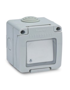 PULSADOR TIMBRE 10A 250V ESTANCO IP55 FAMATEL