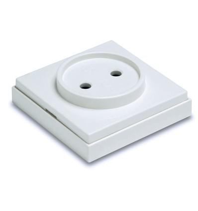 BASE SIN TT SUPERFICIE 10A-250V 65X65MM BLANCA