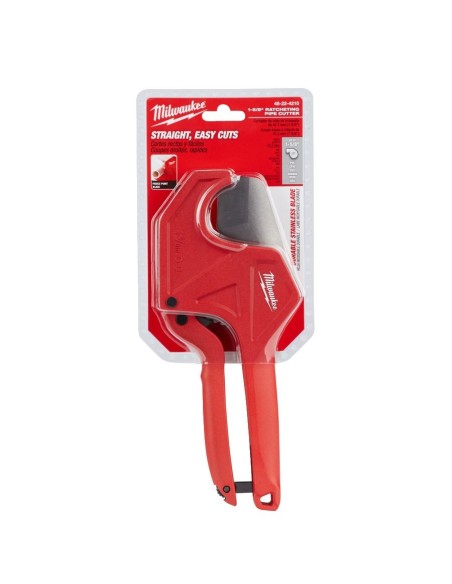 TIJERA CORTA TUBOS PVC 42 MM CON CARRACA