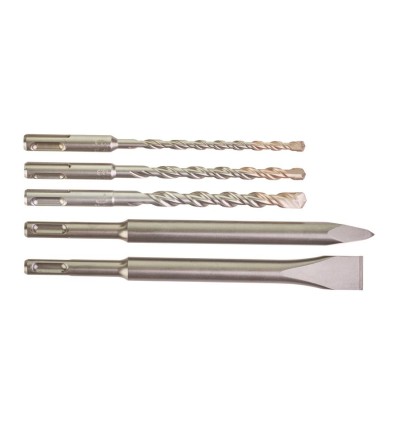 PACK 3 BROCAS SDS-PLUS M2 6 / 8 / 10X160MM + PUNTERO Y CINCEL