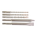 PACK 3 BROCAS SDS-PLUS M2 6 / 8 / 10X160MM + PUNTERO Y CINCEL