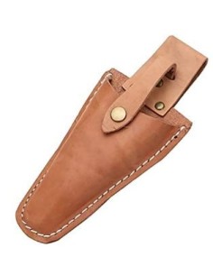 FUNDA TIJERAS CUERO P/CINTURON C/SEGURO