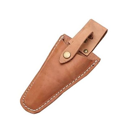 FUNDA TIJERAS CUERO P/CINTURON C/SEGURO