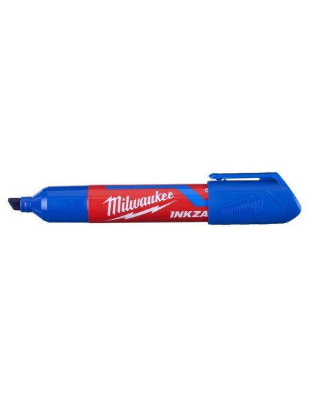 MARCADOR CON PUNTA CINCELADA AZUL 6MM