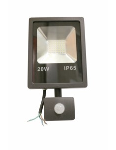 PROYECTOR LED PLANO 20W IP65 1400LM 6000K MET NE S/MOV NIVEL