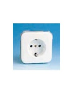 BASE ENCHUFE ELEC SCHUKO TT BL/NI SERIE 31 SIMON