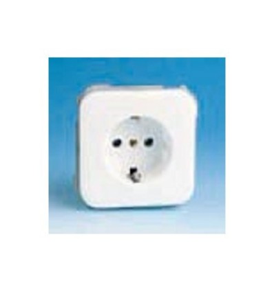 BASE ENCHUFE ELEC SCHUKO TT BL/NI SERIE 31 SIMON