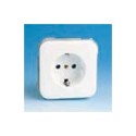 BASE ENCHUFE ELEC SCHUKO TT BL/NI SERIE 31 SIMON