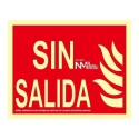 SEÑAL SIN SALIDA PVC NORMALUZ 1MM CLASE A 320X160MM