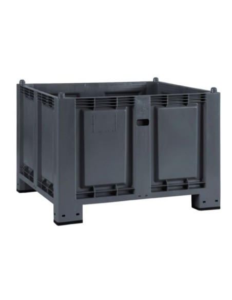 CONTENEDOR PLASTICO APILABLE 1200X800X850 GRIS ANTRACITA MG600