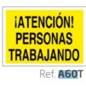 (ESPECIAL) !ATENCIÓN! PERSONAL TRABAJANDO (SOLO TEXTO) - PVC 0.7MM), A4