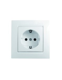BASE ENCHUFE ELEC SCHUKO TT EMPOTRAR BL SERIE 15 SIMON