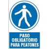 PASO OBLIGATORIO A PEATONES 230X340MM POLIESTIRENO 1MM