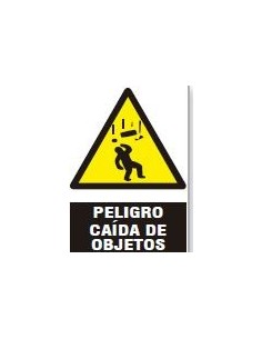 PELIGRO CAIDA DE OBJETOS 230X340MM POLIESTIRENO 1MM