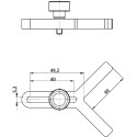 TOPE PRISMATICO 844 KMP PARA SOPORTEDE MEDICION 844KM