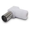 CONECTOR ANTENA COAXIAL HEMBRA ACODADO 9,5MM ACERO PLASTICO