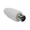 CONECTOR ANTENA COAXIAL MACHO RECTO ACERO PLASTICO BL AXIL