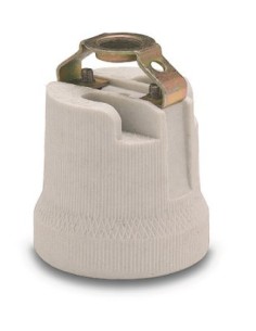 PORTALAMPARAS CERAMICA E-27 M10X100