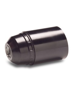 PORTALAMPARAS LISO E-27 NEGRO