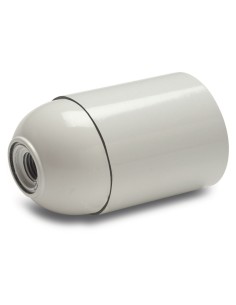 PORTALAMPARAS LISO E-27 BLANCO